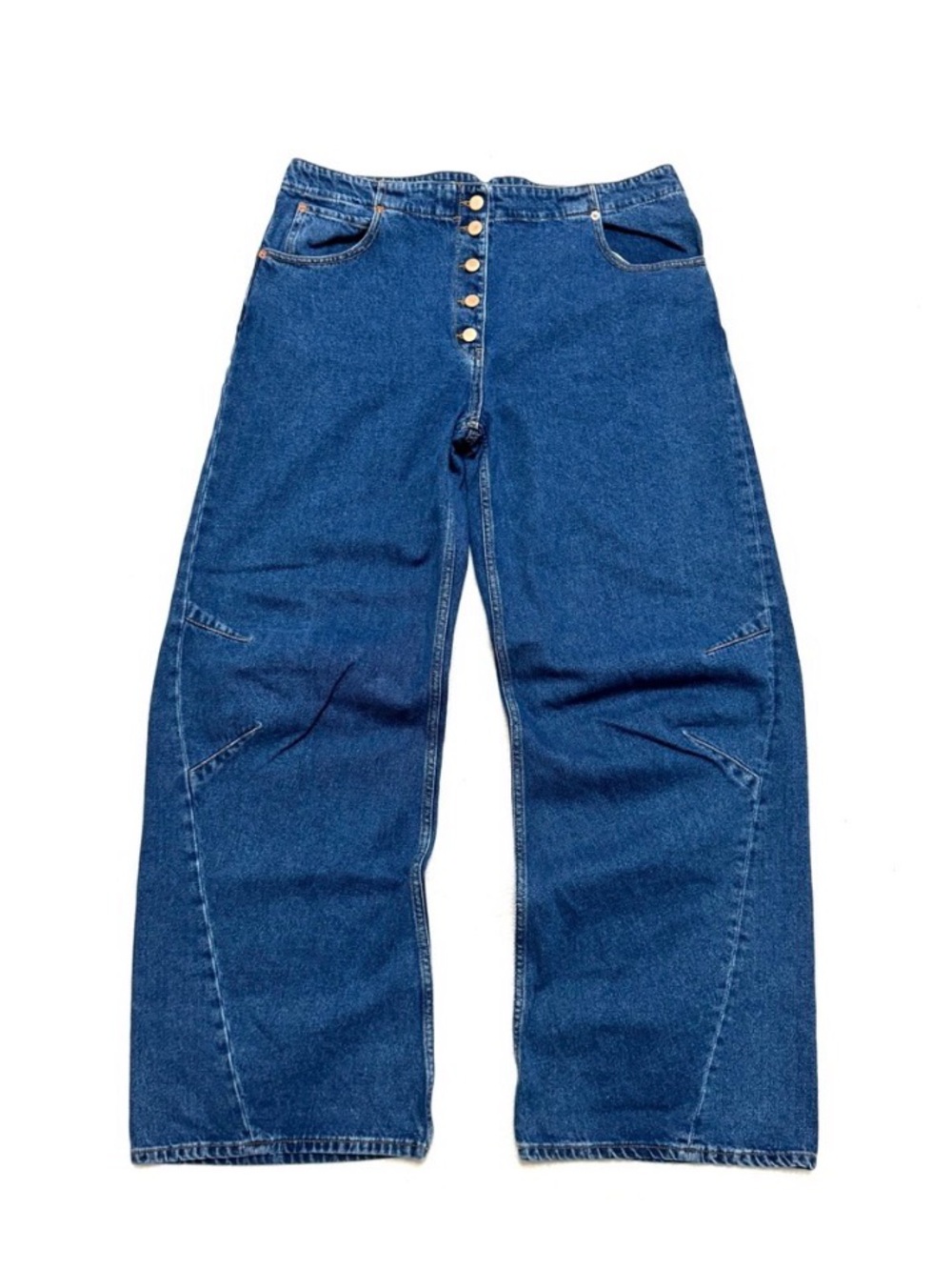 Goop G. Label 31 High-Rise Button-Fly Wide Leg Jeans